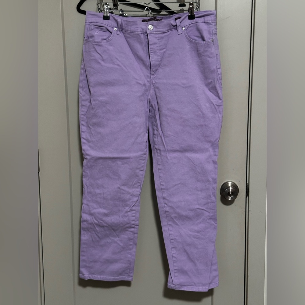Lavender Straight-Leg Pants